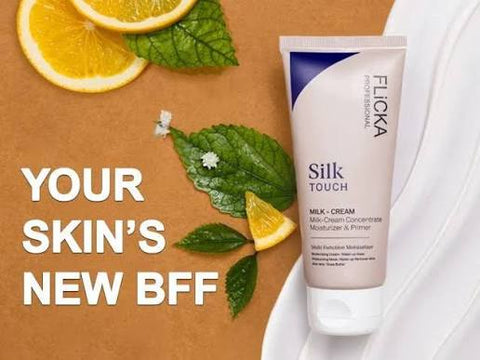 Flicka Professional Silk Touch Primer + Moistizer | Milk-Cream Concentrate for Smooth, Glowing Skin (Buy 1 get 1 Free)